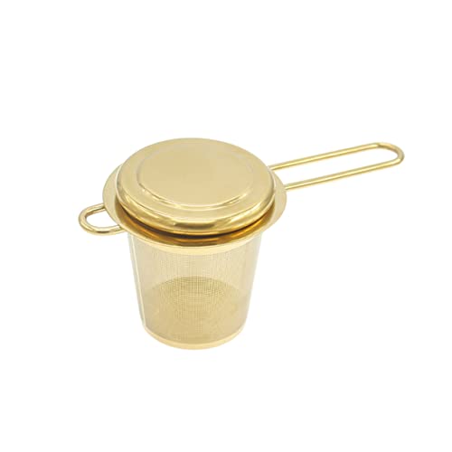 FUOYLOO Teinfusator i Stål Tesil Av Metall Nät Tesil Finmaskig Tesil Te-infusionsanordning Av Metall Tefilter Infusionsapparat För Lösa Blad Te Rostfritt Stål Te Läcka