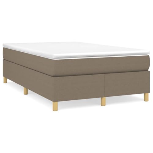 CIOURSTO Letto Boxspring, Materiale Legno e Materiale Poliestere, Letto in Legno Multistrato con Materasso e Coprimaterasso per Camera da Bed Due Tipologie di Altezza (120 x 200 cm/35)