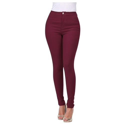 Womens Classic High Waisted Skinny Jeans Stretch Butt Lifting Jeans Slim Fit Legging Denim Pants