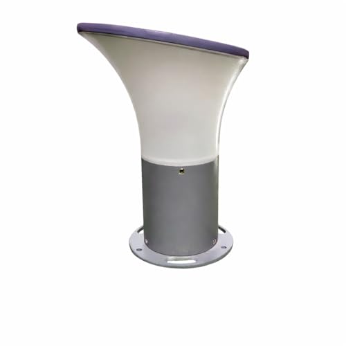 Image of SINOMAN Modern Gate Light Outdoor Waterproof Post Lamp with Wide Glow Design Decorative Fence and Entrance Lighting for Home, Villa, or Garden (PVC) (Without Bulb)
