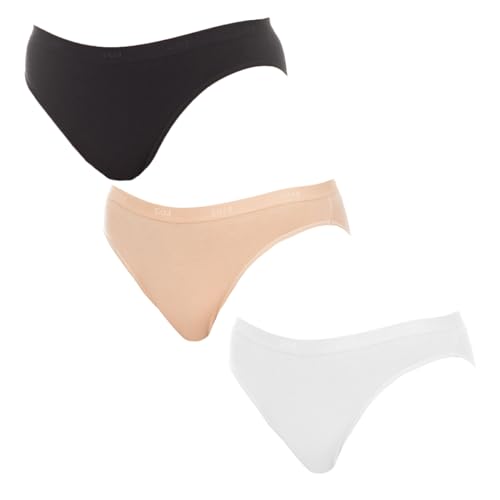 Dim Culottes Femme x3 | Les Pockets Ecodim | Coton & Élasthanne | Ceinture Confort | Multicolores | Invisibles sous Les Vêtements