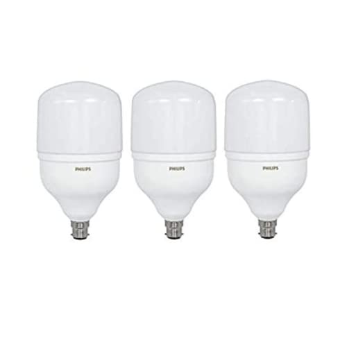 Image of Philips TForce 47-Watt 5000 Lumen Base B22 LED Bulb (Pack of 3) (Cool White) (Super High Wattage, Extra Brightness, Affordable)
