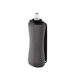 Surcanseek Botella plegable portátil de 350 ml, sin BPA, hermética, tapa de rosca ergonómica, ligera, plegable para correr, senderismo, viajes, gimnasio y uso diario