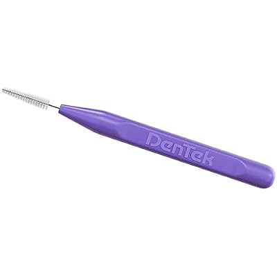 DenTek Advanced Clean Slim Brush Interdental Cleaners, Extra Tight Between Teeth Brushes, Plaque Removal, Dental Picks for Oral Care, Fresh Mint Mouthwash Blast, 32 Count (Pack of 2)