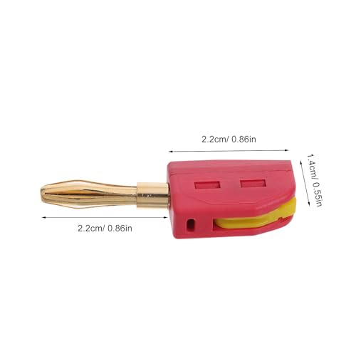 Conectores banana de 4 mm para organizar los cables del cine en casa y amplificadores de salón 4