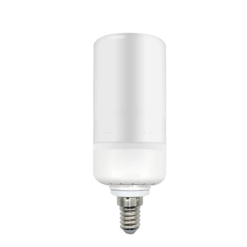 HHF Illuminazione Domestica, Confezione da 2 lampadine a LED con Effetto Fiamma, AC85-265V, 3 modalità, E14/E27/E12/E26/B22, Illuminazione d'atmosfera dinamica(E12)