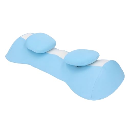 Almohada de Soporte Lumbar, Cojín en la Vida de un Sueño Ergonómico Suave, Cómodo Viaje Amigable para Dormir (Azul Claro)