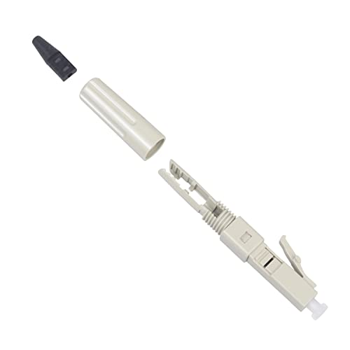 Duogalia-10 Pack Lc Multimode Fiber Optic Quick Connector Fiber Mechanical Fast Connector Adapter For 0.9/2.0/3.0/2.0 * 3.0Mm Multimode Fiber Cable #TOP3