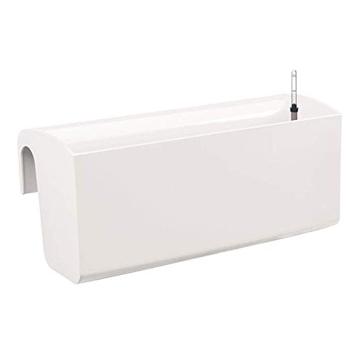 Stylish Simplicity Desktop Decoration Potted Plants Rectangular Wall Hanging Flower Pot, Automatic Water Absorption Flower Pot Lavender Rose Plant Pot White Red Plastic Flower Pot Art Flowerpot, Lsx #TOP15