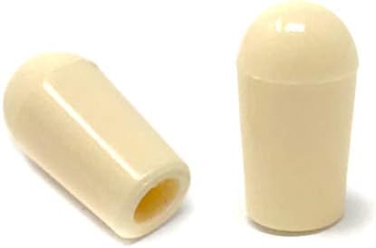 Cream Toggle Switch Tip Caps Compatible with Gibson USA Les Paul Electric Guitar (2-Pack) LPST10-CRM
