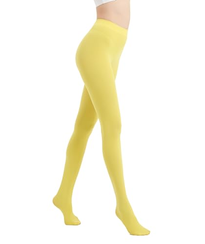 Image of 80D Semi Opaque Tights for Women Stretchable High Waist Womens Stockings Soft Pantyhose with 20+ Colors