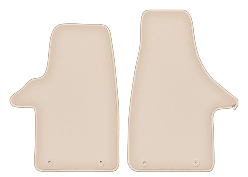 Tapis de sol VW Transporter T5 velours beige sur mesure pour remplacer l'usure avant