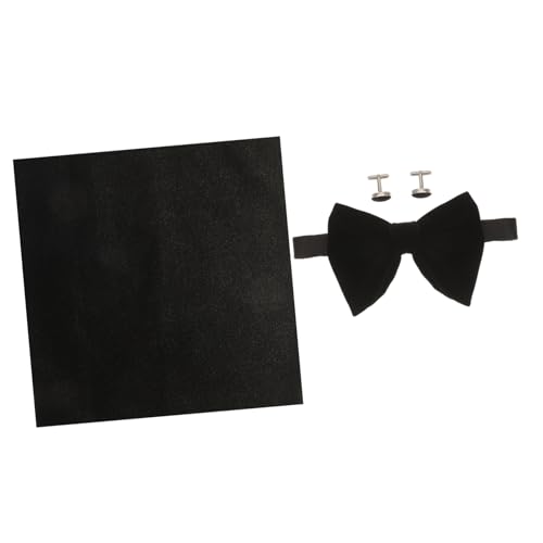 Set de pajarita con pañuelo y gemelos para mujer