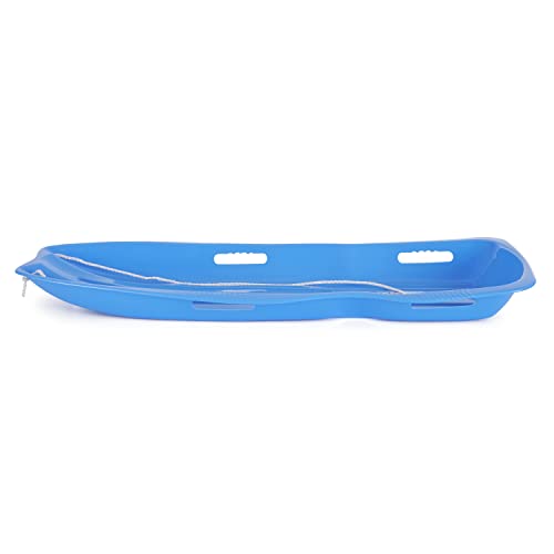 Slippery Racer Downhill Xtreme Flexible Adults And Kids Plastic Toboggan Snow Sled For Up To 2 Riders With Pull Rope, (2 Pack) (Red/Blue) #TOP3