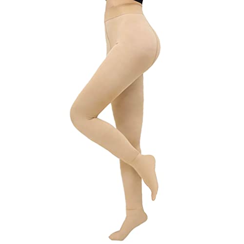 Image of Women's Opaque Winter Thermal Tights Pantyhose Fleece Lined Leggings High Waisted