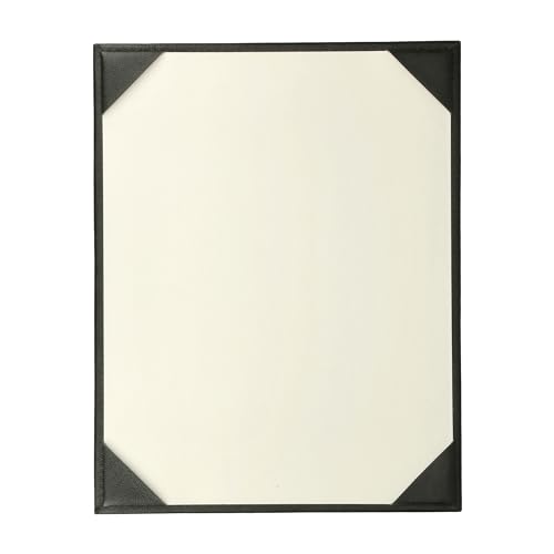 Prestine Menu Covers Made of Premium Faux Leather (10-Pack) - 8.5