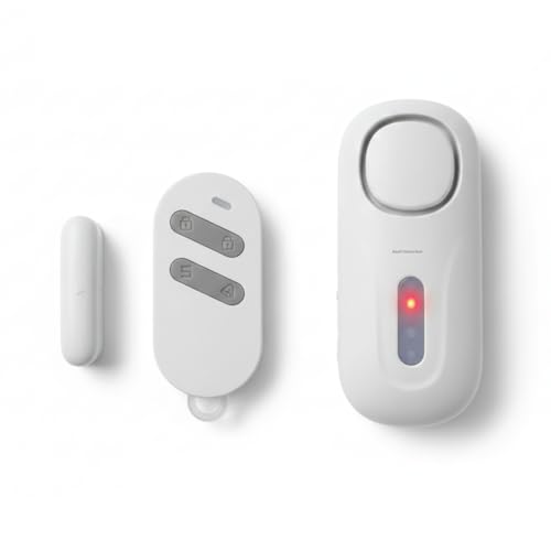 Image of BlackT Electrotech (BT51D2) Wireless Door /Window Sensor Alarm System Kit - Home Security Entry Detector for Doors & Windows with Remote Control & Panic Function