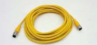 BALLUFF BCC M415-M414-3A-304-EX44T2-050 BCC05M1 Connection 1 = M12X1-FEMALE, 4-PIN, 5 M, 5-PIN, A-Coded, Cable = TPE Yellow, Cable TEMPERAT, Temperature, Connection 2 M12X1-MALE, Drag Chain