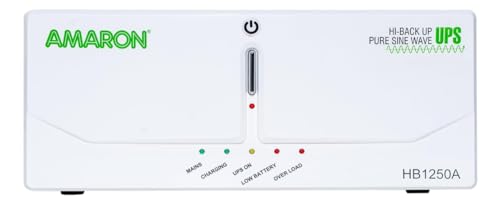 AMARON 1100VA/12V | Pure Sine Wave Inverter Suitable for 150 AH to 250 AH Battery | 3 Years Warranty HUPS - HB950A (AAM-HU-HB0000950)