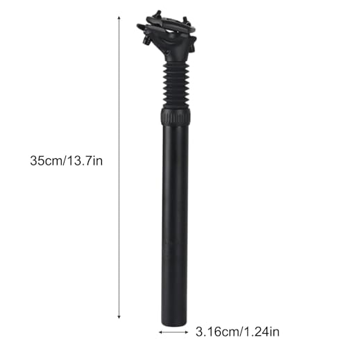 Tige de selle de vélo en alliage d'aluminium tube de selle amortisseur suspendu 31.6 - 2