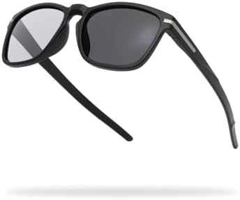 （12:30時点） [TORINOX] サングラス メンズ 運転用 偏光サングラス 超軽量 UV400 釣り スポーツ (BLACK/偏光調光BLACK basic model)