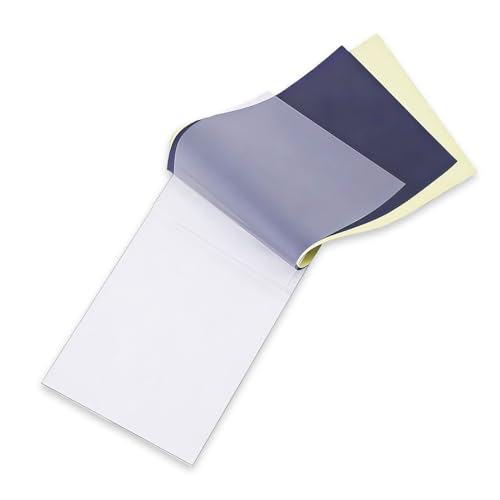 Tattoo Schablone Transferpapier A4 – 20 Blätter, Hautfreundlich, Wasserlöslich, 4-Schicht Design für Präzise Tattoo-Übertragungen, Ideal für DIY und Tattoo-Anfänger