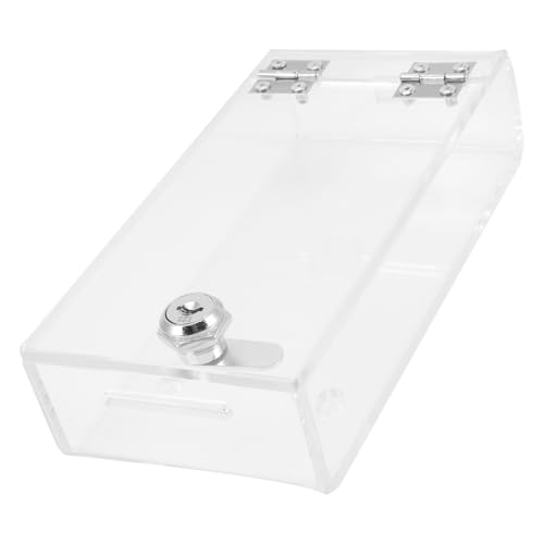 DINHEAROM Transparente Handy-Verriegelungsbox mit Schloss