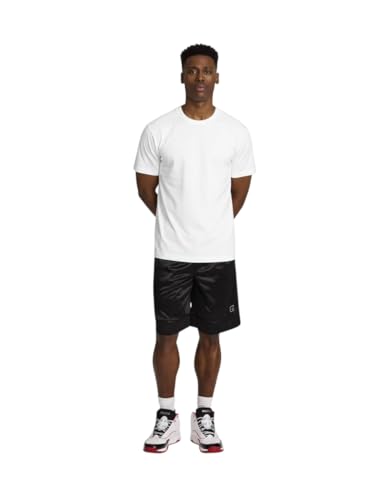 AND1 Mens All Courts Basketball Core Shorts (Medium 32/34 Black)