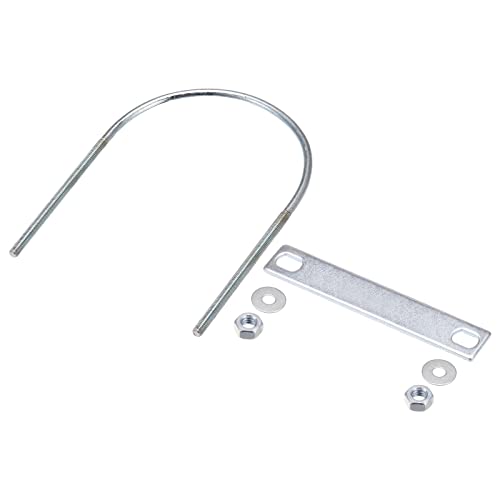 Image of METALLIXITY U Bolts 2 Sets (M6x142x180mm), Round U Bolt Steel with Accessories - for Construction, Pipe