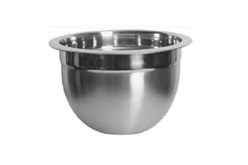 Nobel Stainless Steel Professional German Bowl,Nesting Bowls Dishwasher Safe, Space-Saving Storage (Diameter - 30 cm - 15.5 litres)