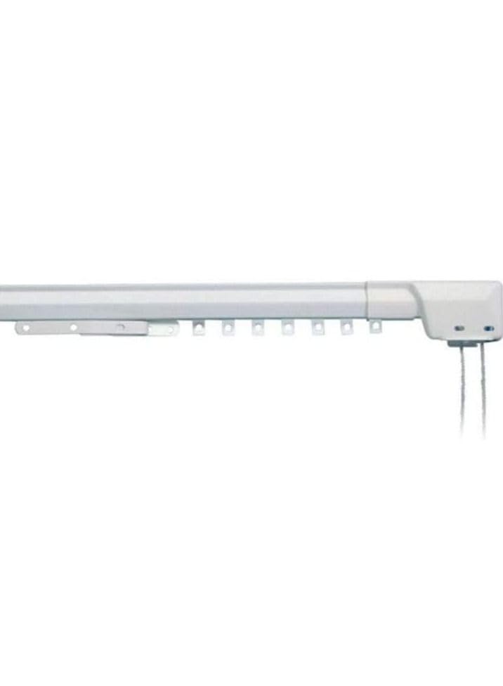Heavy Duty Ultra Corded Single Adjustable Extendable Traverse Curtain Rod 168X300cm 3 Miter FOS-RT-006109