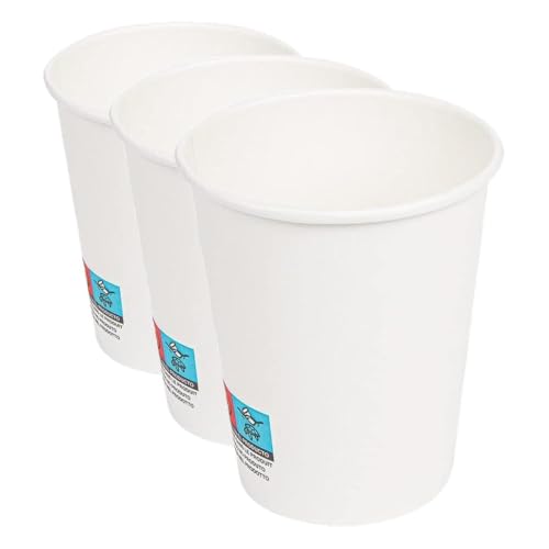 García de Pou 50 Unités - Gobelets Boissons Chaudes 1 Paroi 240 ml 280 plus 18 Pe g/m2, Ø 8/5,6 x 9,2 cm Blanc Carton (Lot de 3)