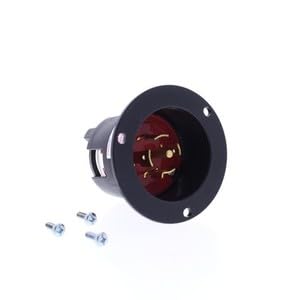 #US Red Twist Turn Locking Flanged Inlet L22-20P 20A 277/480V 3 Y AHCL2220FI