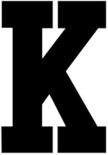 5x7 Athletic Font-Letter K-Made from 4 Ply Matboard-Letter K