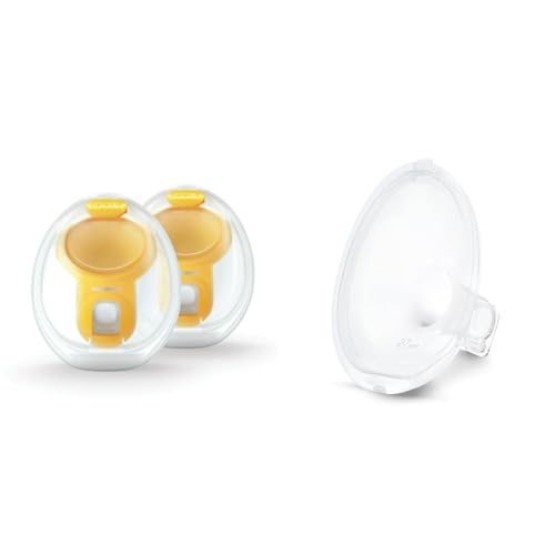 Image of Medela Hands-Free Collection Cups Compatible with Electric Breast Pumps, 1 Set of 2 Cups + Breast Shields 27mm, 2 Count