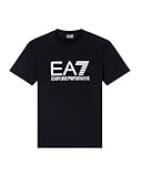 EA7 Emporio Armani T shirt homme Core Identity en jersey de coton 7M001412AF22264 8033920065868   XXL, Noir , XXL