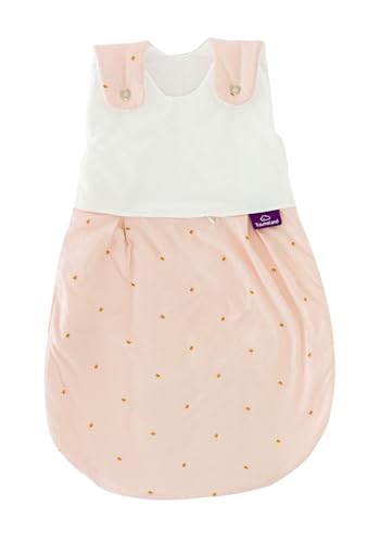 Träumeland Schlafsack LIEBMICH I Ganzjahres-Schlafsack I Außensack ohne Ärmel I Babyschlafsack mitwachsend I Kinderschlafsack waschbar I Leichter Baumwollschlafsack atmungsaktiv ab 0 Monate