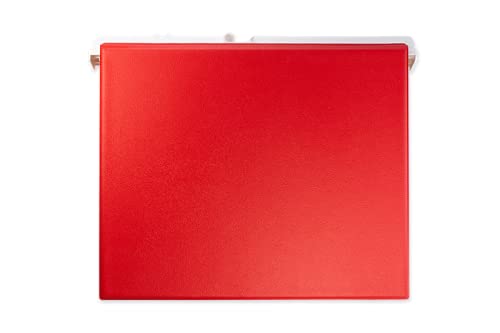 Abwaschbare Hängeordner Pendelordner Kreditordner Ringbuch Rückenbreite 60 mm rot (10 Stück)