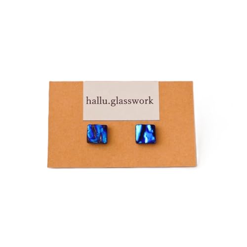 Dichroic(ダイクロ)ガラスピアス[道の駅むなかた]