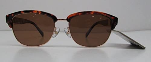 Foster Grant Tortoise Brown Gold Retro Frame Polarized Sunglasses3