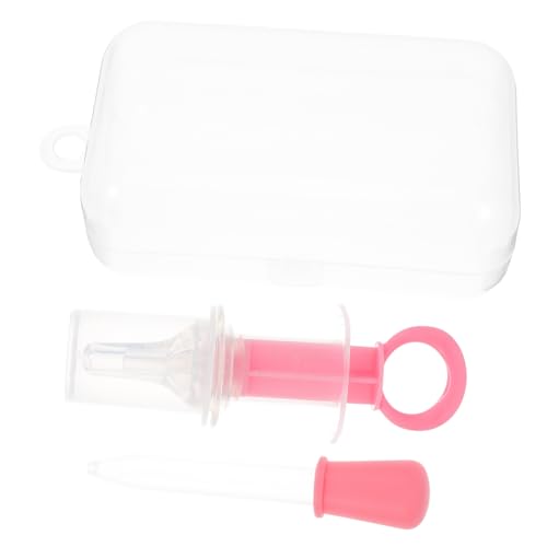 SEWOART Pet Feeding Tool Medicine Dispenser Press Button Accurate Dosage Comfortable for Cats Dogs Rabbits