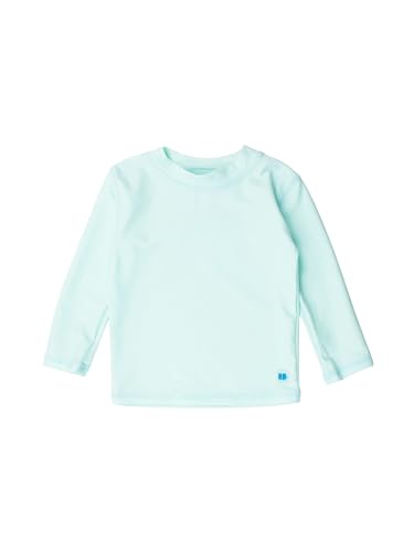 RUGGEDBUTTS® Baby/Toddler Boys Long Sleeve Rash Guard Swim Shirt w/UPF 50+ - Mint, 3T