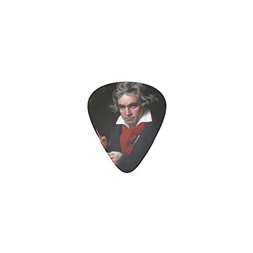 ベートーベン デザインギターピック guitar pick ティアドロップ型 エレキギター/アコースティックギター/クラシックギター/ベース等の練習に最適な12枚セット