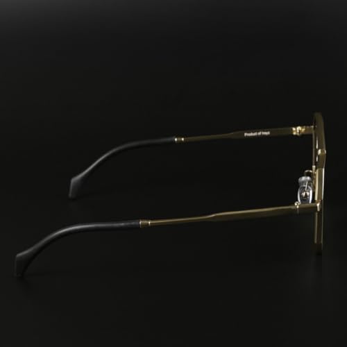 Image of Hexagon Round Sunglasses Metal Frame Stylish Goggles For Men's and Women's