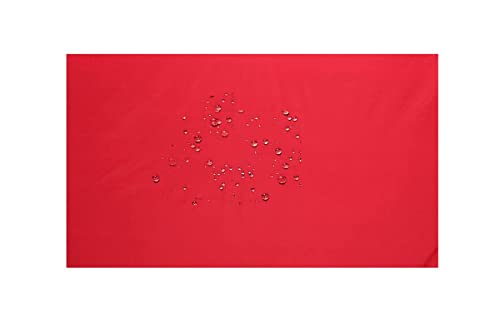 Image of The Furnishing Tree Mattress Protector /Waterproof Bedsheet Size WxL 72x75 Inches Double Bed /King Size Polyester Red