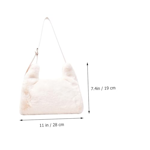 BESPORTBLE Adjustable Plush Crossbody Bag for Women Stylish Furry Shoulder Purse Casual Messenger Bag with Soft Texture Unique Design Friends and Family2