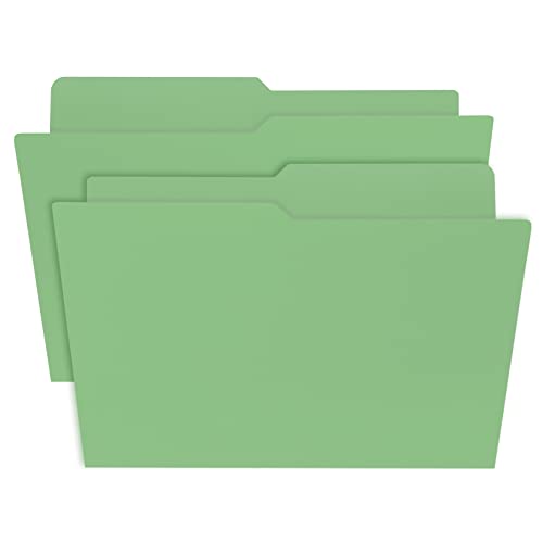 Chemises de dossier vertes uBoxes idéales pour organiser les cours et les papiers de la maison