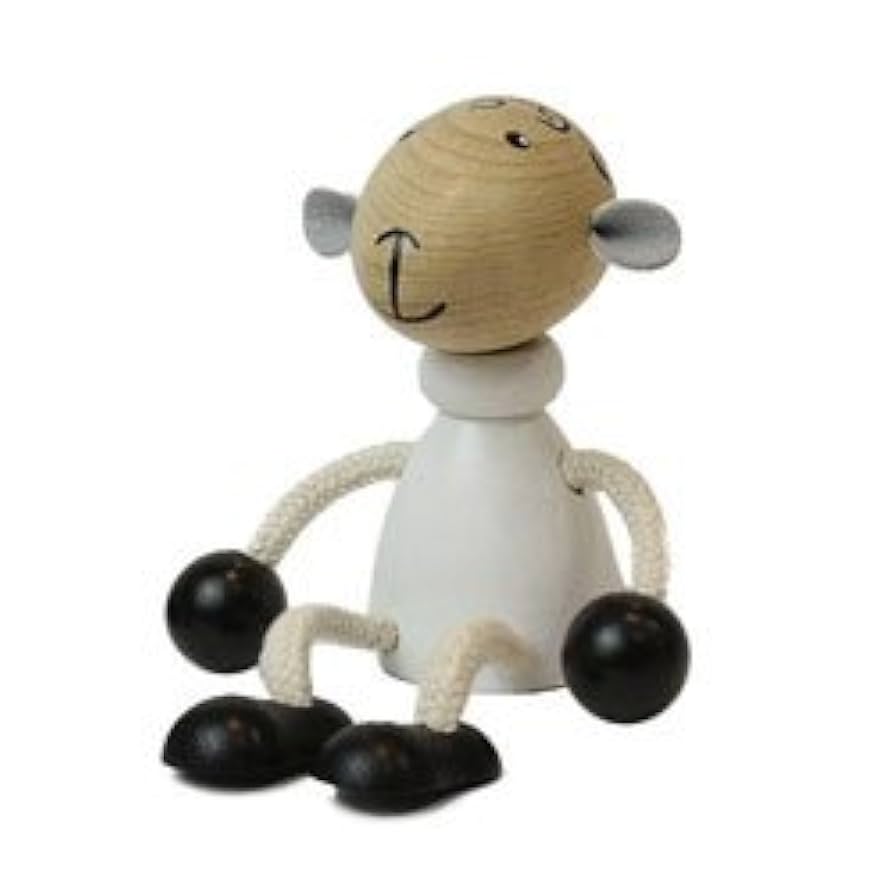 Amazon.co.jp: チェコの木製おすわり人形 羊ホワイト : ホーム