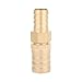 Adfaga Heavy Duty Brass Barb Reducer Connector High Pressure Pipe Fitting with Quick Connect Barb Joints for Industrial Plumbing Systems 19mm to 25mm Size Options (19-25mm)