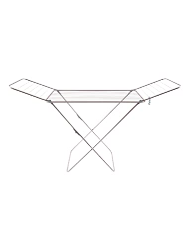 JARDIN202 - Tendedero plegable metálico con alas 20m | Soporte para tender ropa en interior o...